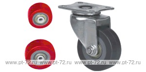 Колесо поворотное с площадкой Lema BF2-PU-38-35-6